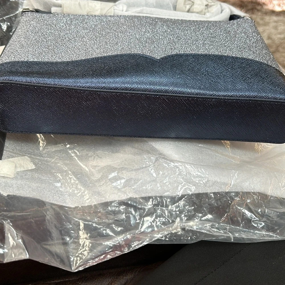 Kate Spade Lola Glitter Crossbody In Navy Dusk - Picture 3 of 7